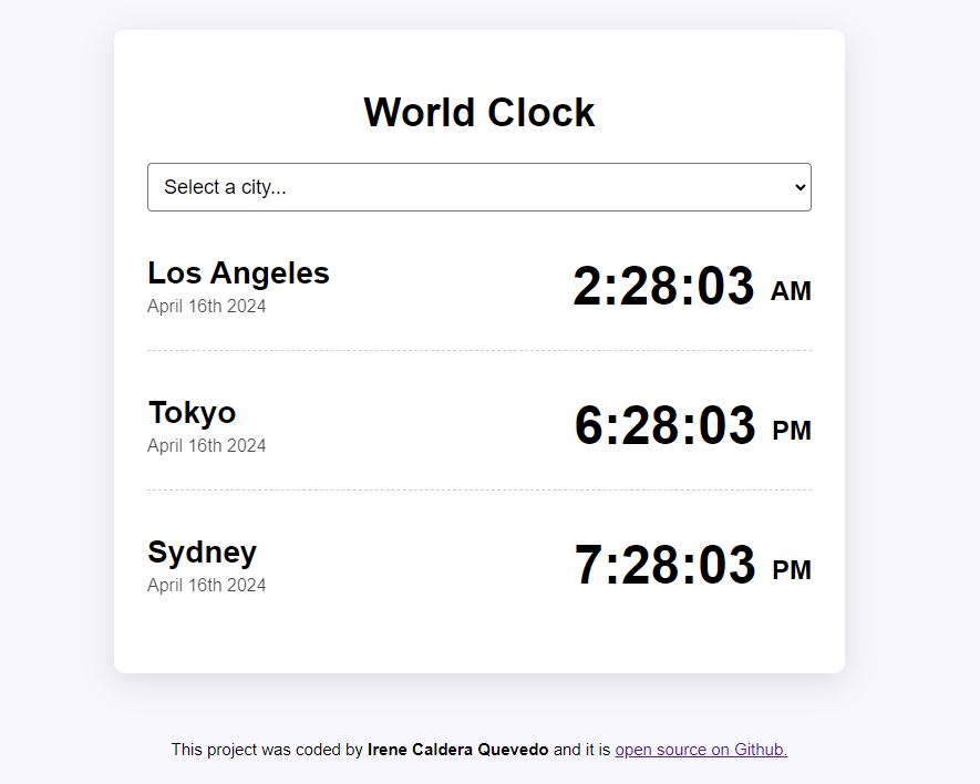 world clock